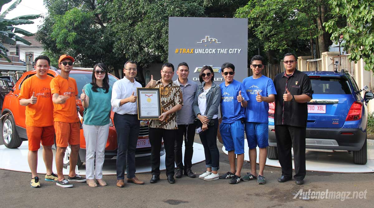Chevrolet Trax Unlock The City masuk MURI Museum Rekor  Indonesia