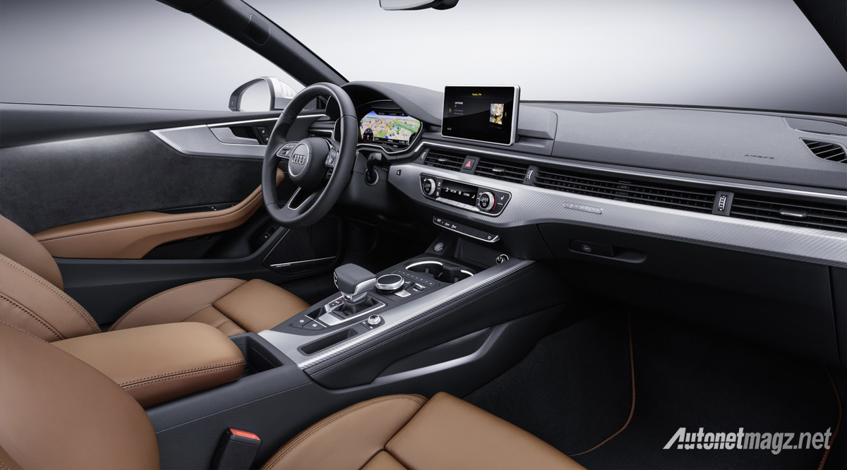 Audi, Audi-A5-coupe-2016-dashboard-interior: Audi A5 dan S5 Coupe Dirilis, Lebih Maskulin Dan Bertenaga