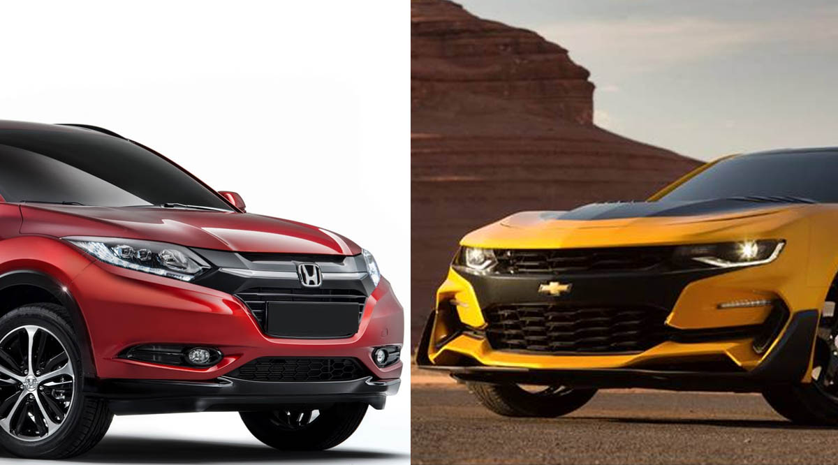 Chevrolet, muka chevrolet camaro dan honda hrv: Inilah Dandanan Baru Bumblebee : Chevrolet Camaro Pakai Solid Wing Face Honda?
