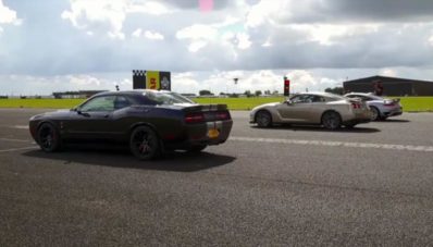 Dodge Challenger Hellcat VS Porsche 911 Turbo S VS Nissan GT-R, Siapa Menang?