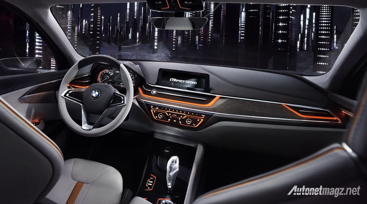 BMW, BMW-Compact-Sedan-Concept-interior: BMW 1 Series Sedan Ditampilkan dan Hanya Khusus Pasar Tiongkok