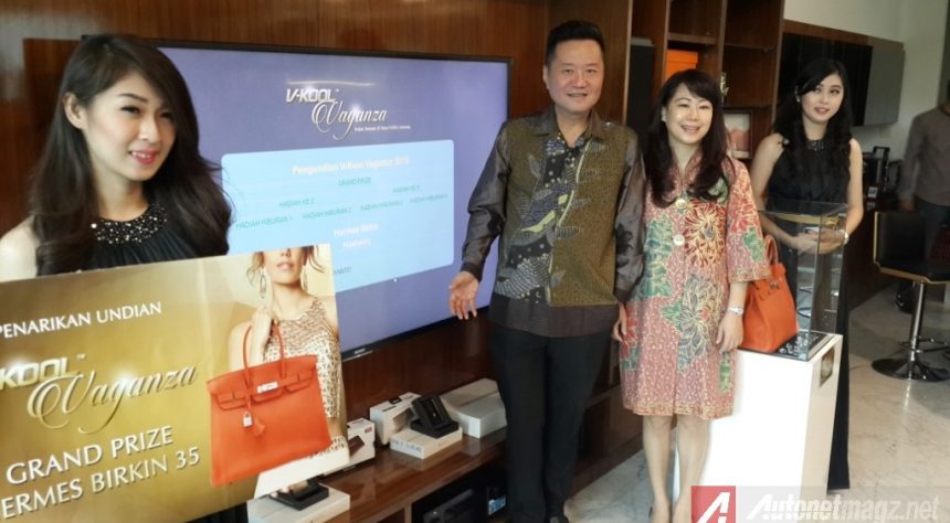 Pemenang V-KOOL Vaganza Mendapatkan Satu Tas Hermes Seharga Mobil baru! Pemenang V-KOOL Vaganza Mendapatkan Satu Tas Hermes Seharga Mobil baru!