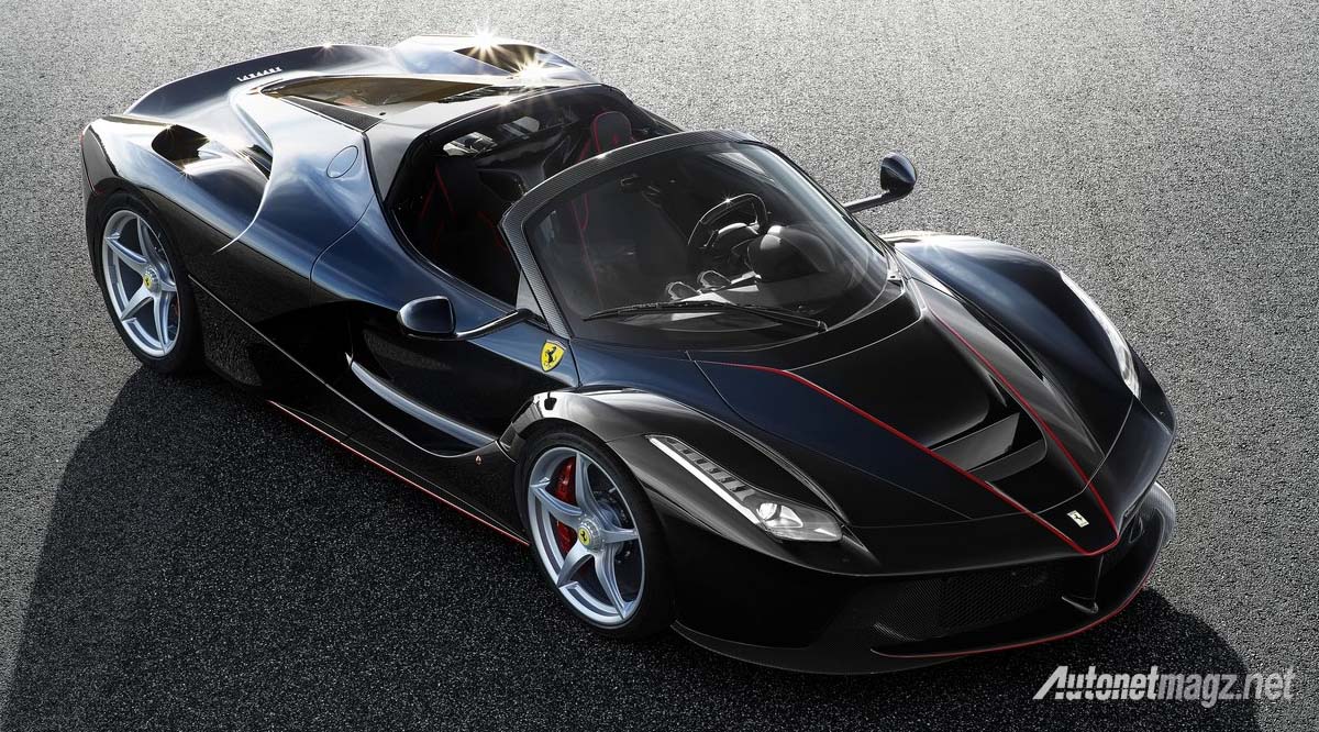 Ferrari, ferrari laferrari aperta black: Ferrari LaFerrari Aperta : No Roof? Yes, Please