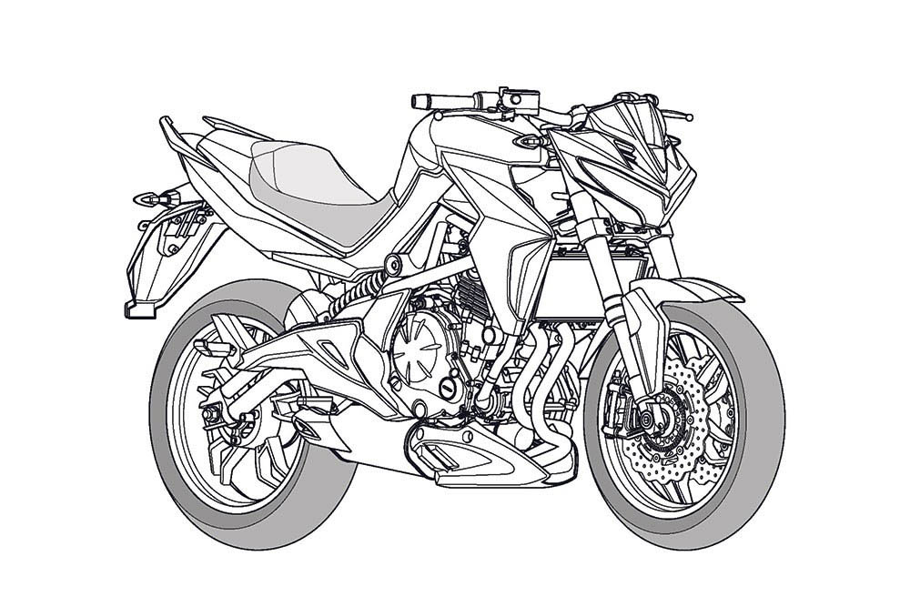 International, desain paten naked bike kymco: Kymco Merancang Naked Bike Baru, Mirip Kawasaki ER6-N!