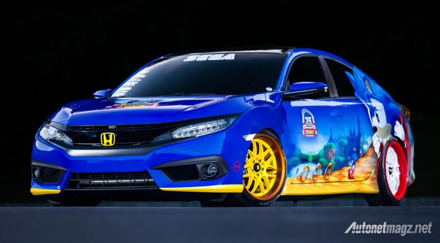 Honda Civic Turbo Dibalut Livery Sonic Yes or No 