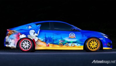 Honda Civic Turbo Dibalut Livery Sonic, Yes or No? Honda Civic Turbo Dibalut Livery Sonic, Yes or No?