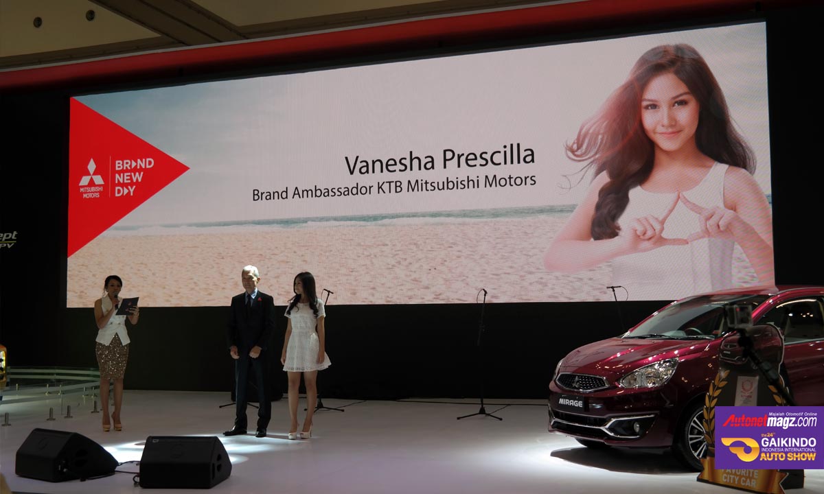 Mitsubishi, vanesha prescilla brand ambassador mitsubishi indonesia: Mitsubishi Indonesia Punya Tagline Baru : Brand New Day