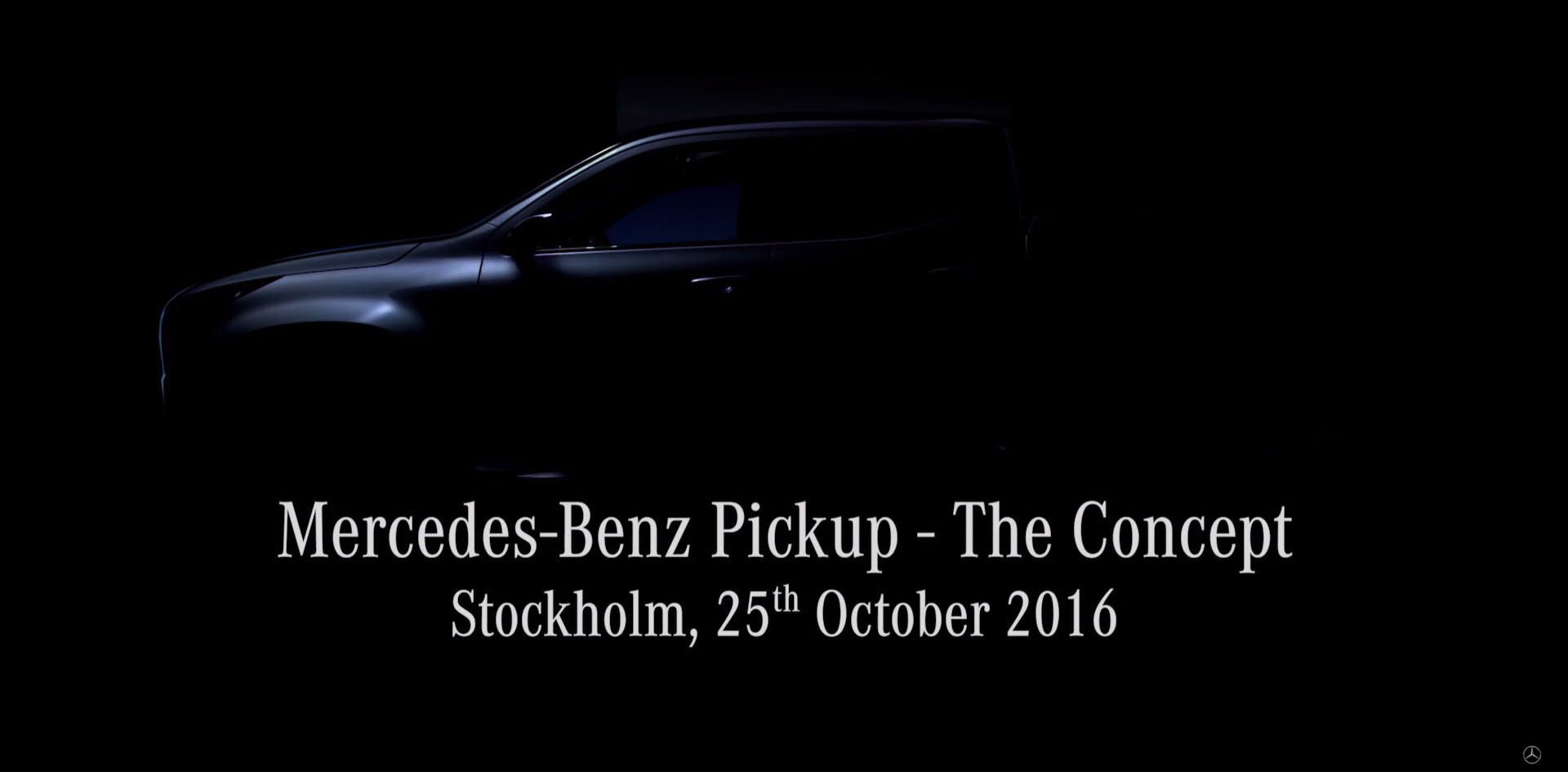 International, teaser-mercedes-benz-pickup-double-cabin: Teaser Pickup Mercedes Benz Mencuat