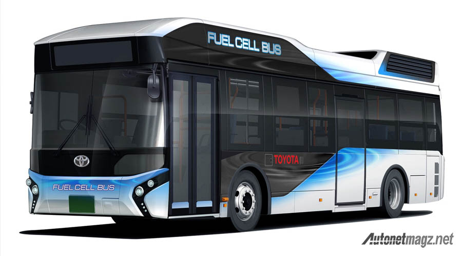 International, toyota-fc-bus: Inilah Toyota FC Bus, Bus Bertenaga Hidrogen