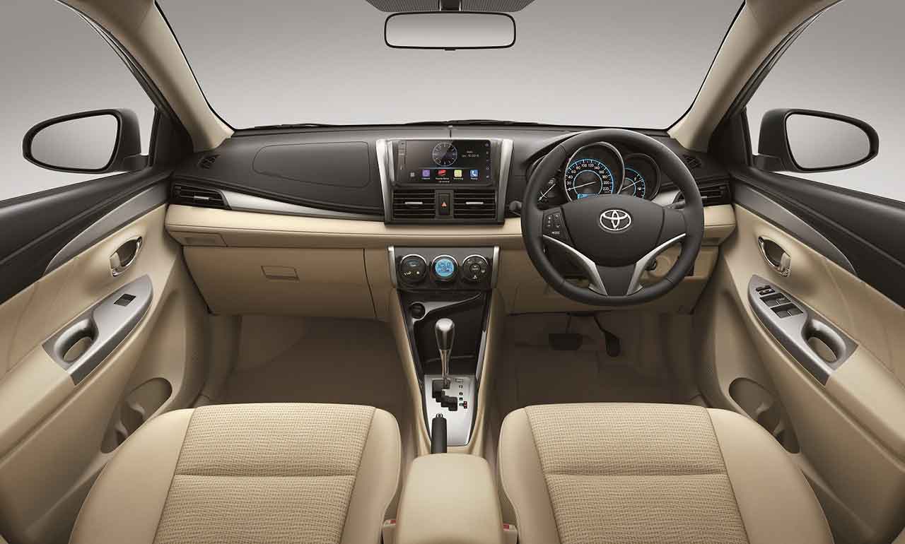Toyota, interior-toyota-vios-facelift-2017: Toyota Vios Facelift 2017 Diluncurkan Tanpa Selebrasi Dan Fitur Baru