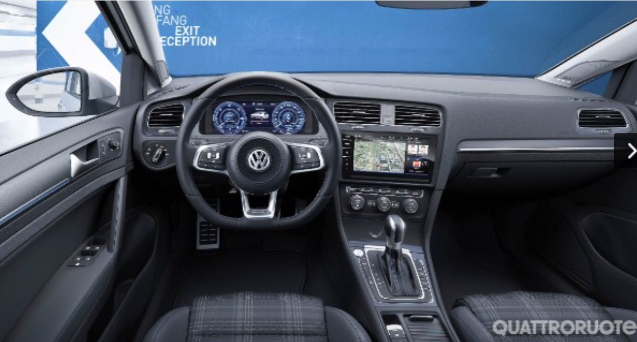 International, vw-golf-gte-facelift-mk7-interior: Foto VW Golf Mk7 Facelift Bocor, Ada Varian Baru?