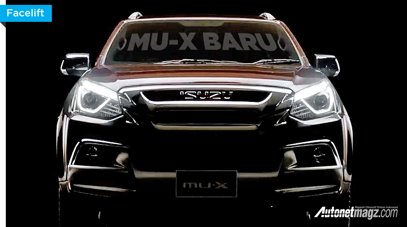 Isuzu, Isuzu MU-X 2017: Teaser Isuzu MU-X Facelift 2017 Mengudara di Thailand.