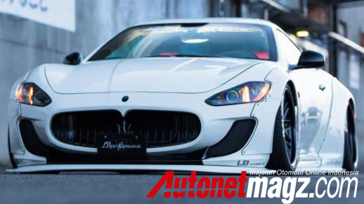 Berita, Maserati-GT-LW-liberty-walk-white: Maserati GranTurismo Disuntik Mati, Liberty Walk Punya Solusi
