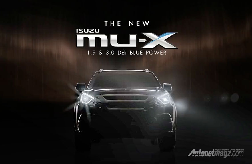 Isuzu, New Isuzu MU-X facelift 2016: Teaser Isuzu MU-X Facelift 2017 Mengudara di Thailand.