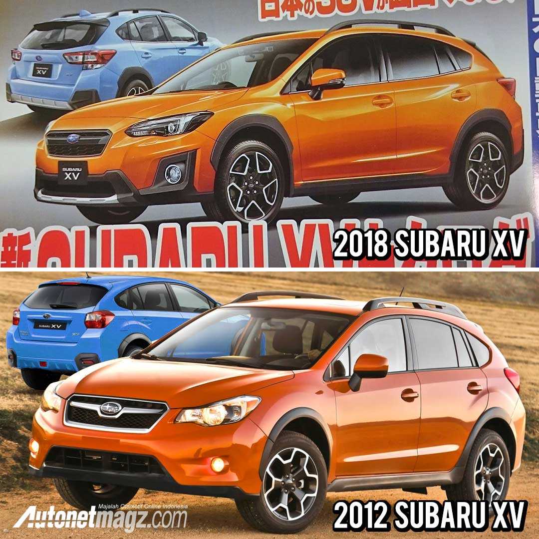 Mobil Baru, Subaru XV old vs new 2018: Spekulasi Subaru XV Facelift Diumbar Majalah Jepang