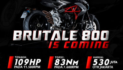 New MV Agusta Brutale 800 Mendarat di Indonesia, Kece!