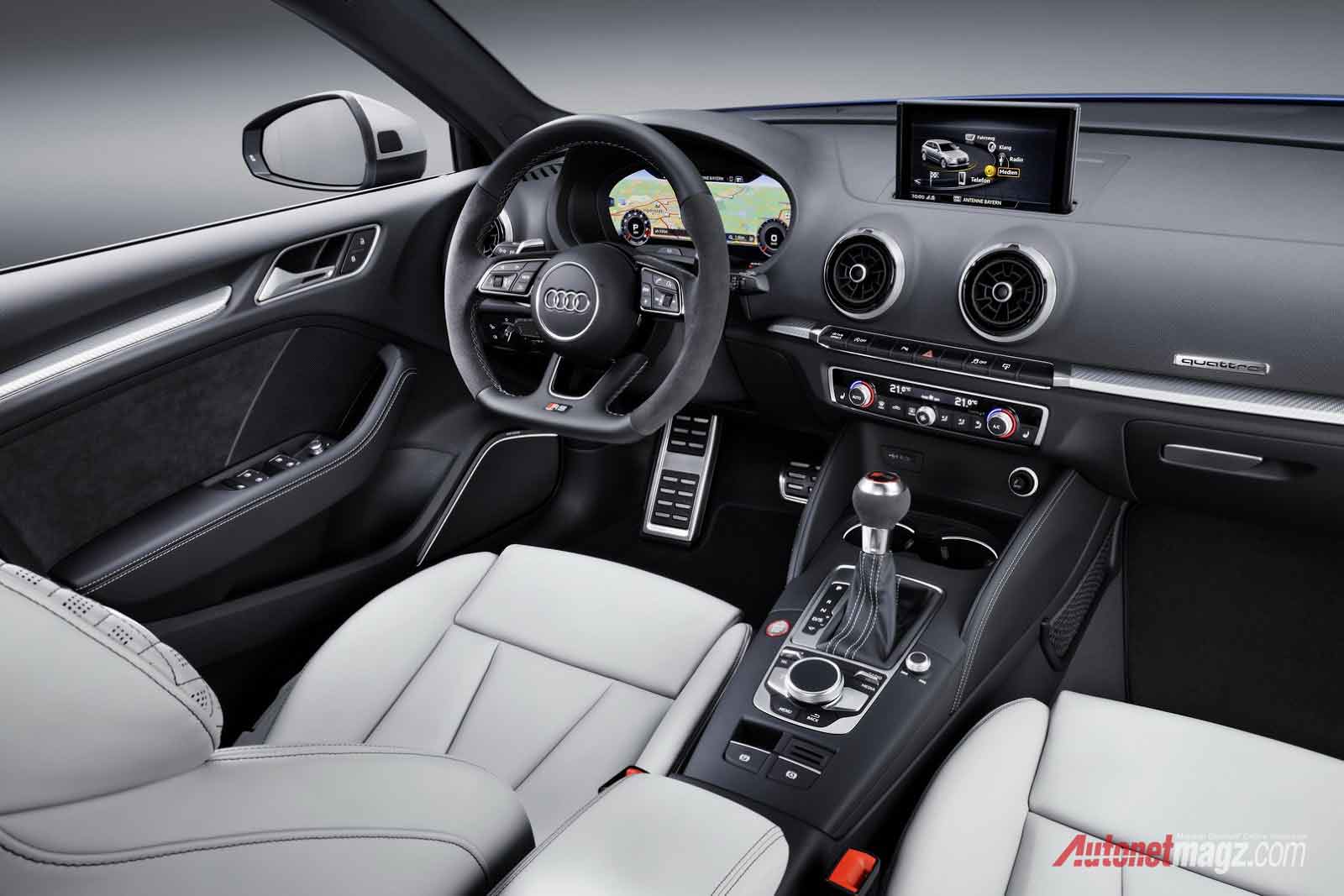 Audi, interior-audi-RS3: Audi RS3 Sportback Facelift, Lebih Ringan dan Bertenaga