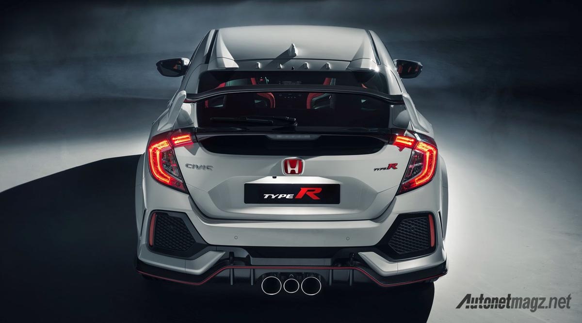 Honda, honda civic type r 2018 back: Honda Civic Type R 2018 FK8 Gaungkan Pesona VTEC Turbo!