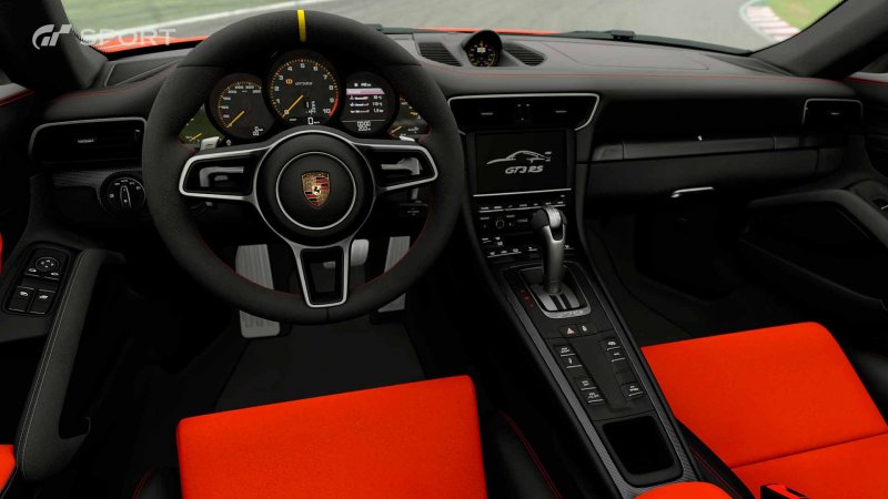 International, Gran-Turismo-Sport-Porsche-911-GT3-RS-interior: Hello, Porsche : Kuda Stuttgart Hadir di Gran Turismo Sport