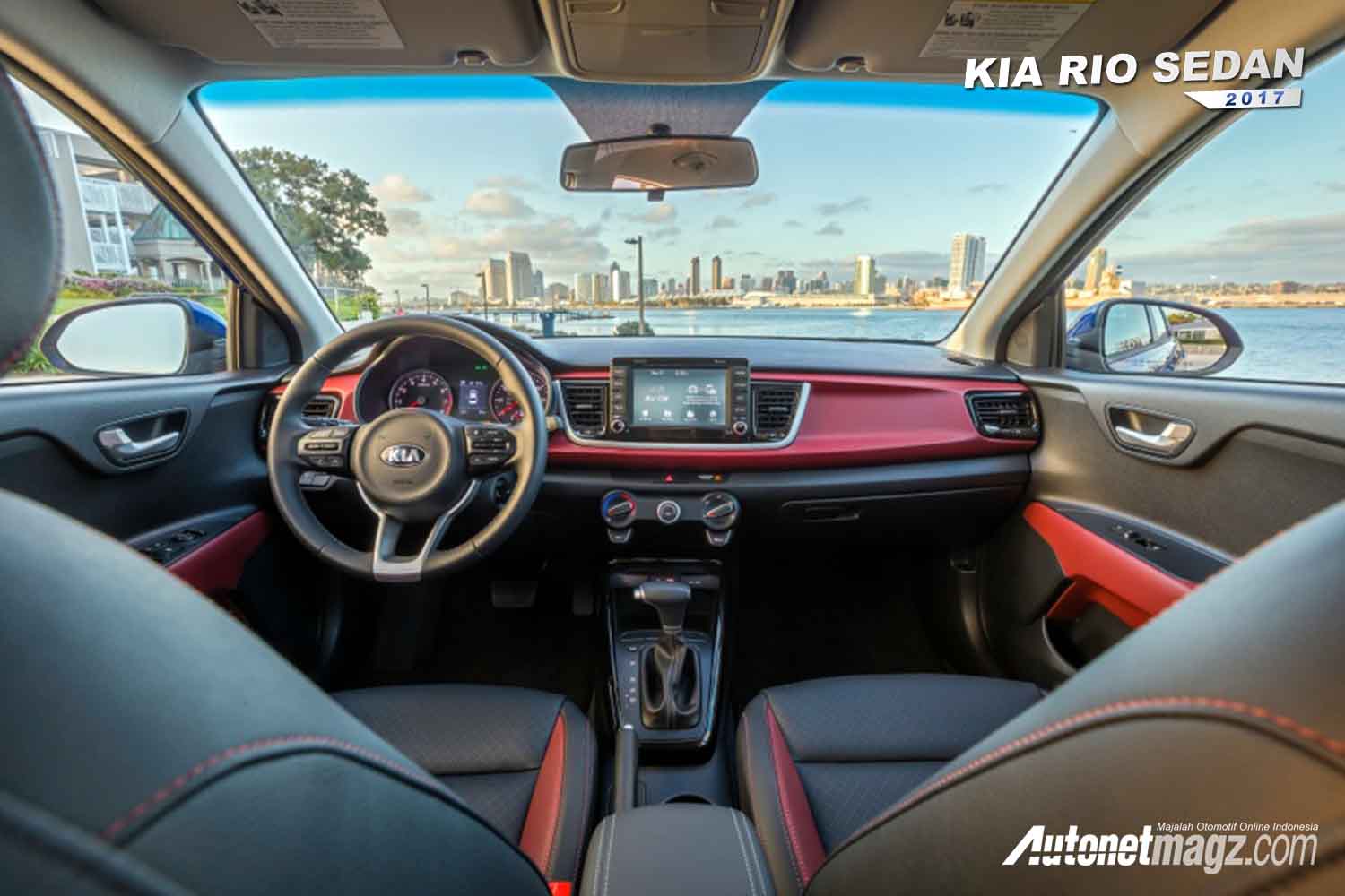 KIA Rio Sedan 2017 - interior dua tone
