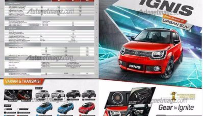Brosur Suzuki Ignis Bocor, Begini Spesifikasi Lengkapnya! Brosur Suzuki Ignis Bocor, Begini Spesifikasi Lengkapnya!
