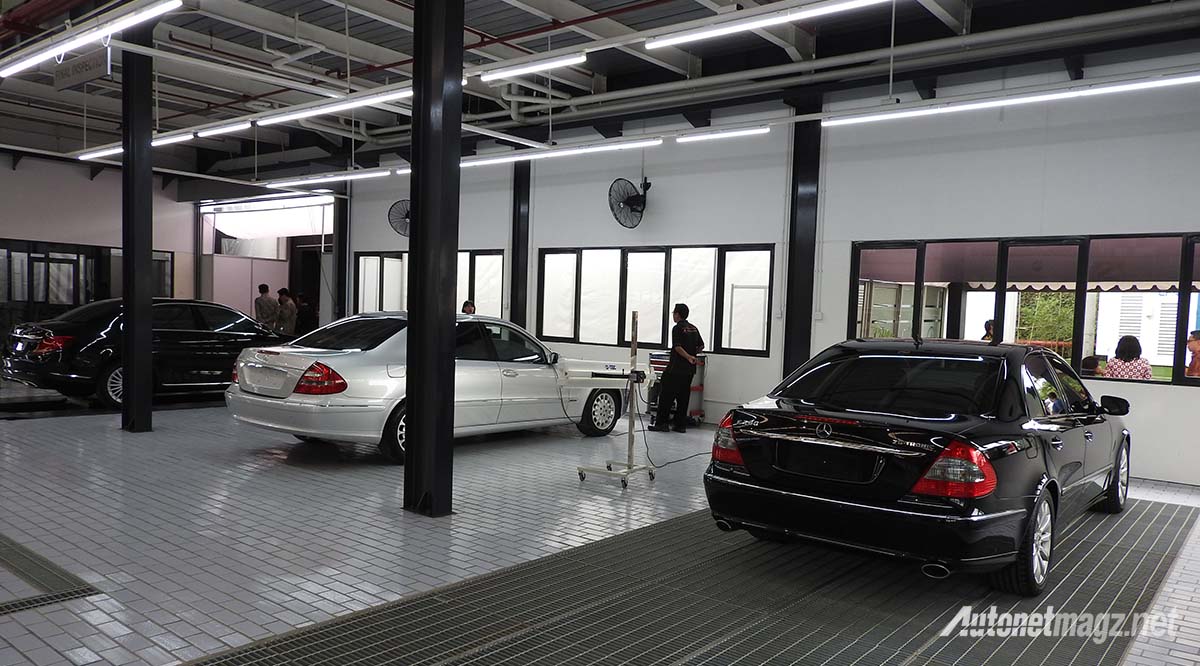 Mercedes-Benz, fasilitas perbaikan mercedes benz indonesia pamulang: Mercedes-Benz Indonesia Pamerkan Fasilitas Body & Paint Centre Barunya