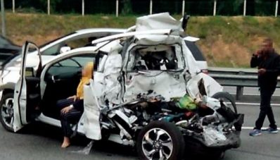 Honda BR-V Ringsek, 2 Orang Anak Menjadi Korban Honda BR-V Ringsek, 2 Orang Anak Menjadi Korban