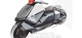 bagasi BMW Motorrad Concept Link e Scooter