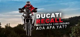Ducati Multistrada 1200 enduro suspensi belakang rusak