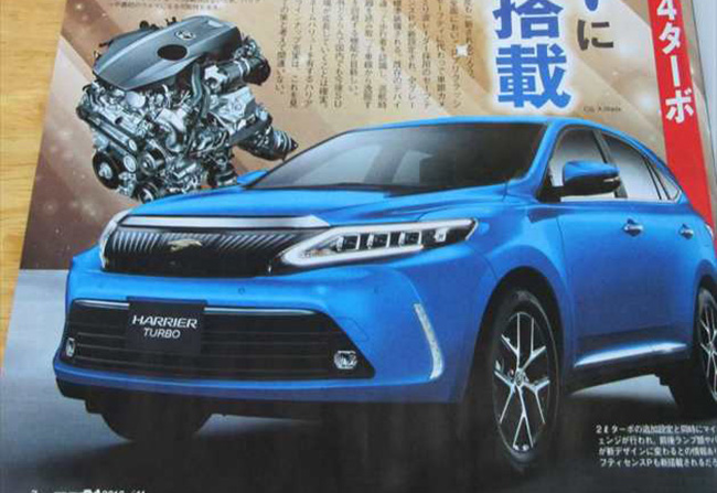 Berita, renderan harrier turbo: Toyota Harrier Facelift 2017 Akan Mendapat Mesin 2.000 cc Turbo