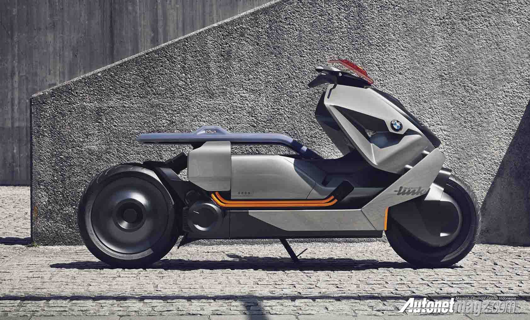 Berita, sisi samping BMW Motorrad Concept Link e Scooter: BMW Motorrad Concept Link, Motor Masa Depan BMW