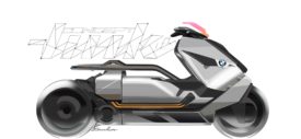 kaki kaki BMW Motorrad Concept Link e Scooter