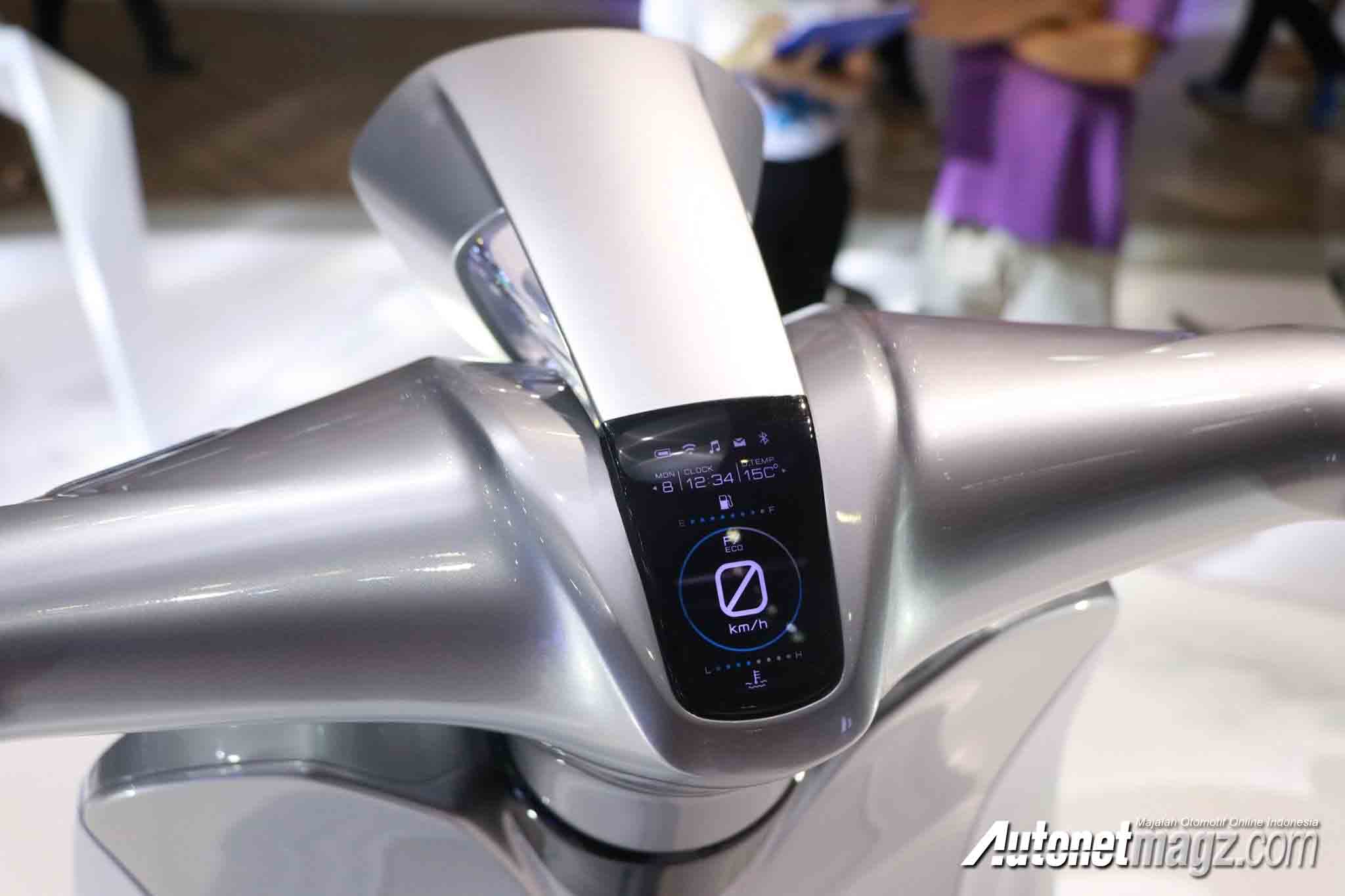 Berita, speedometer Yamaha Glorious: Yamaha Perkenalkan Glorious Concept, Skutik Cantik Nan Futuristis