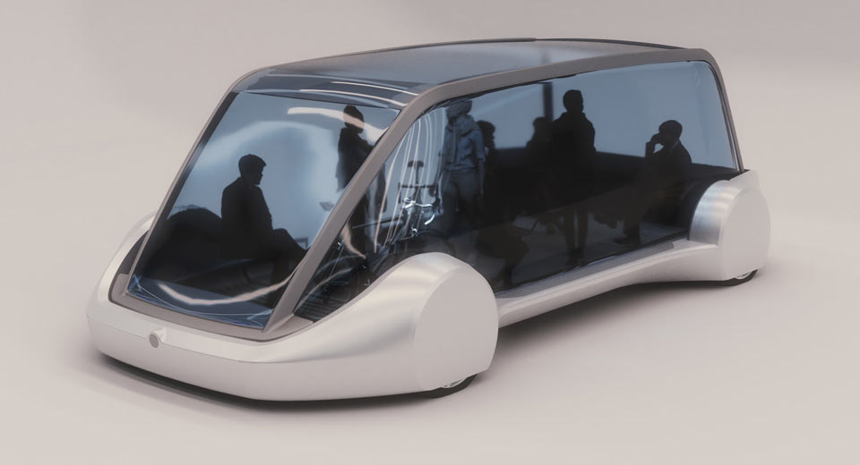 Hi-Tech, The-Boring-Company-Transit-Pod-2-: Tesla Electric Transit Pod : Akuarium Melayang Bertenaga Magnet!