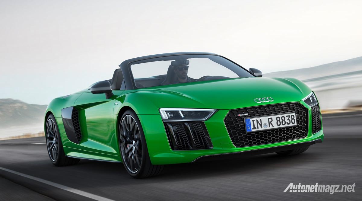 Audi, audi r8 v10 plus spyder 2018: Audi R8 V10 Plus Spyder : Tony Stark Approved!