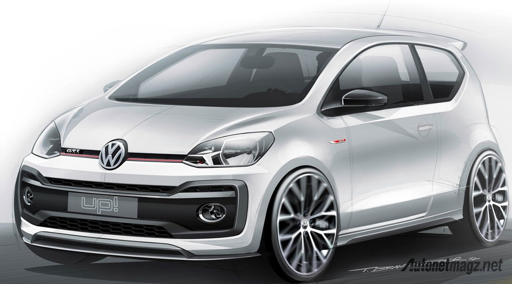 Berita, vw up gti concept sketch: Volkswagen : Varian GTI Kini Hanya Untuk Polo, Golf dan Up Saja