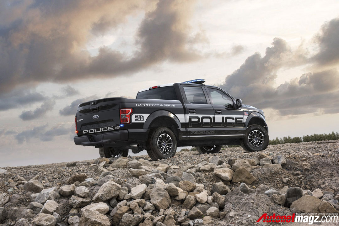 Ford, Ford-F-150-Police-AutonetMagz-back-rear: Ford F-150 Police Responder, Tunggangan Gahar Polisi Patroli