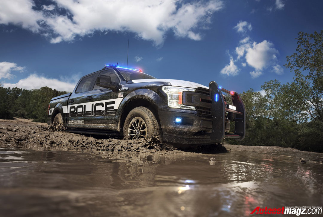 Ford, Ford-F-150-Police-AutonetMagz-mud: Ford F-150 Police Responder, Tunggangan Gahar Polisi Patroli