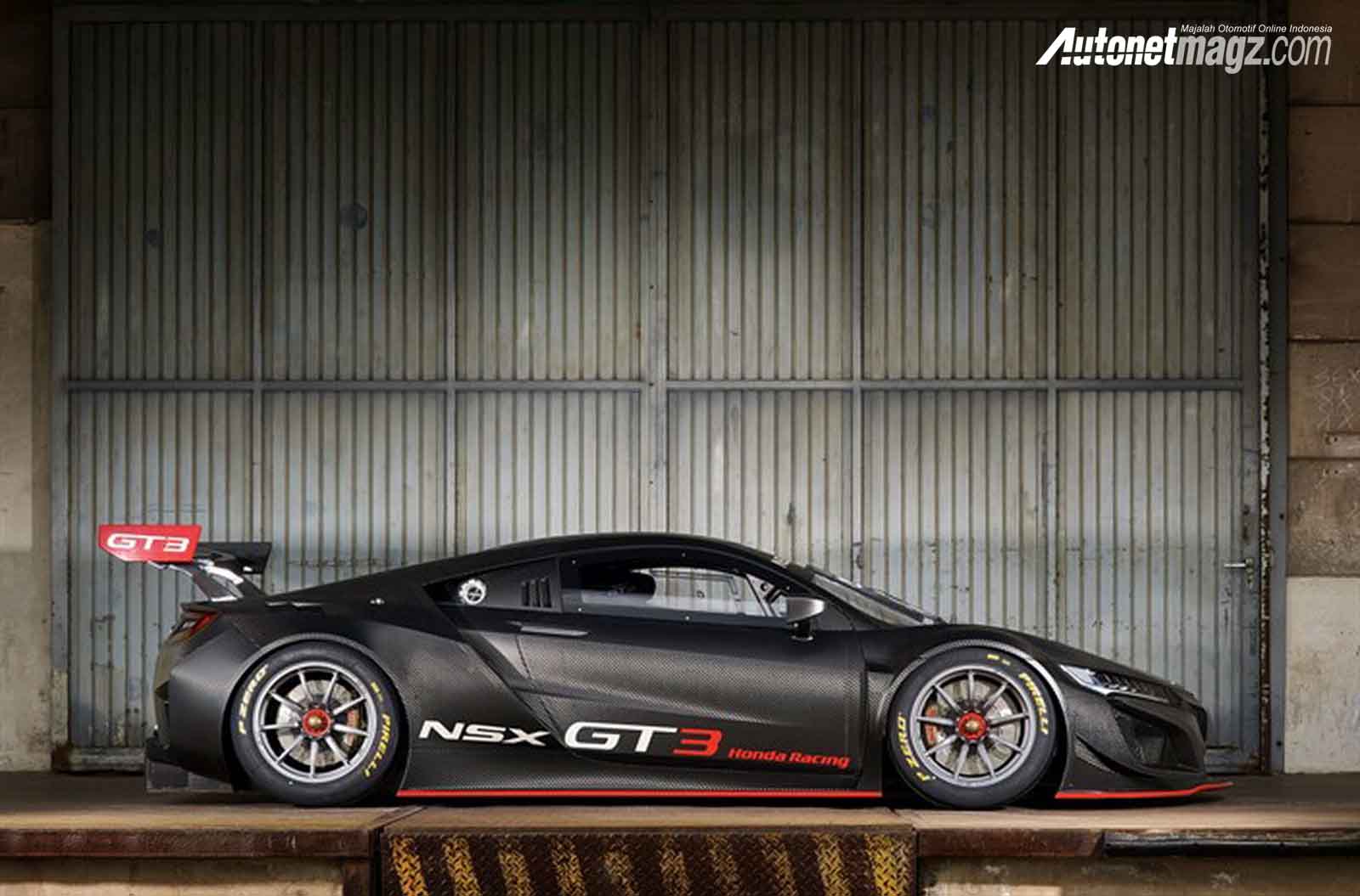 Berita, Honda NSX GT3 samping: Honda NSX GT3 Dijual 7,2 Miliar, Spesifikasi Balap Murni