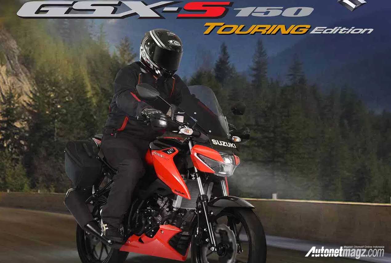 Berita, brosur suzuki gsx-s touring cover: Suzuki GSX-S150 Touring Edition : Paket Komplit, Hanya 150 Unit