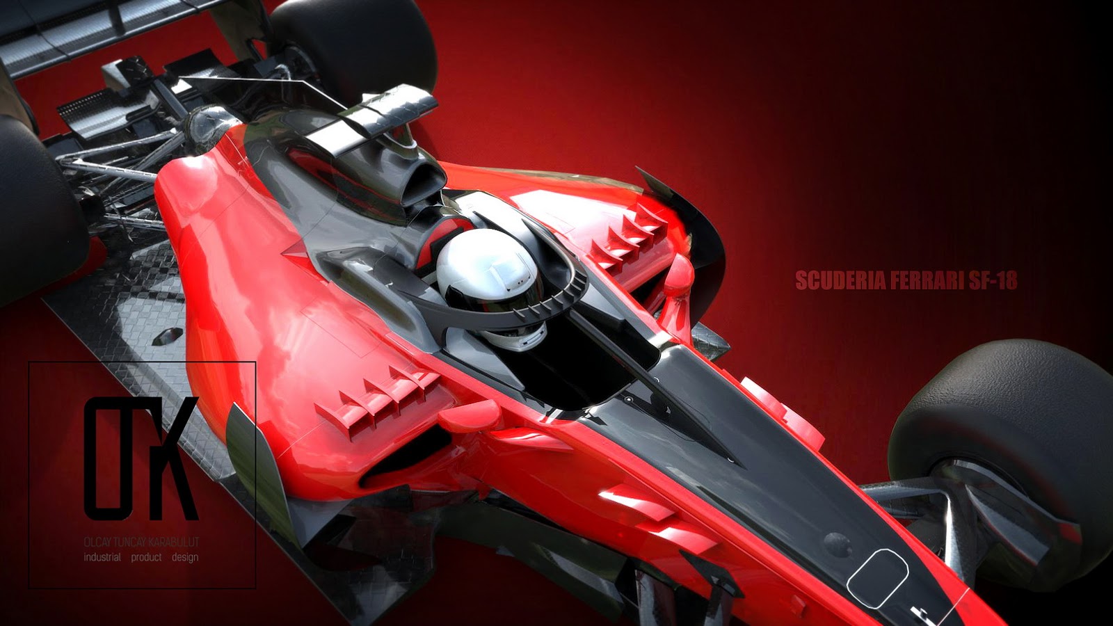 Berita, f1-ferrari-sf18-halo-render-2: Inovasi Tim F1 Ferrari : Kerangkeng Aneh Ala Sandal Jepit?