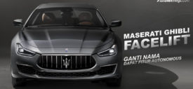 sisi belakang Maserati Ghibli Facelift 2017