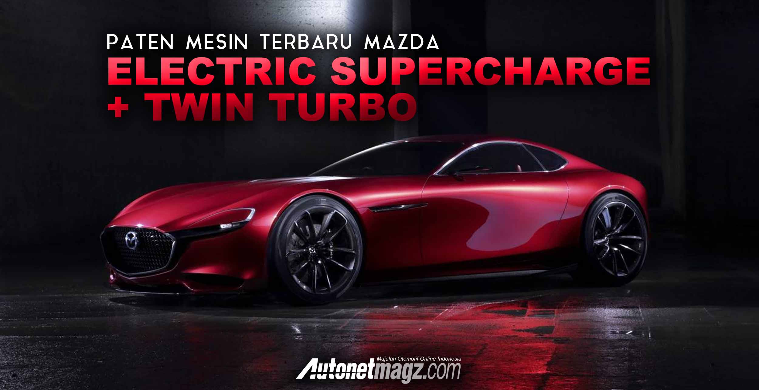 Berita, Paten mesin baru mazda cover: Paten Mesin Twin Turbo Dengan Supercharger Listrik Terbaru Mazda