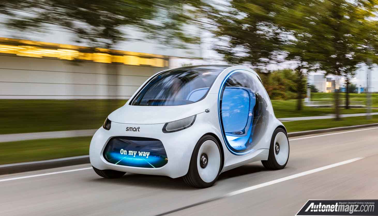 Berita, Smart Vision EQ Concept cover: Smart Vision EQ Concept, Mobil Full Autonomous Two Seater