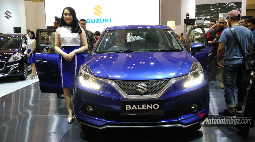 Berita, Suzuki Baleno Hatchback GIIAS 2017 biru: GIIAS 2017 : Suzuki Baleno Hatchback Resmi Meluncur