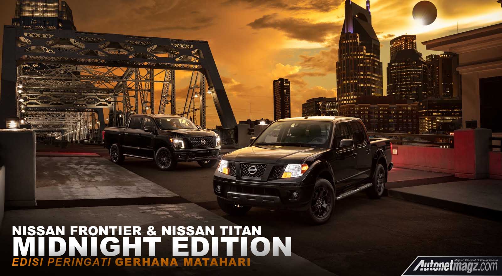 Berita, midnight edition cover: Nissan Midnight Edition Untuk Frontier, Titan, dan Titan XD