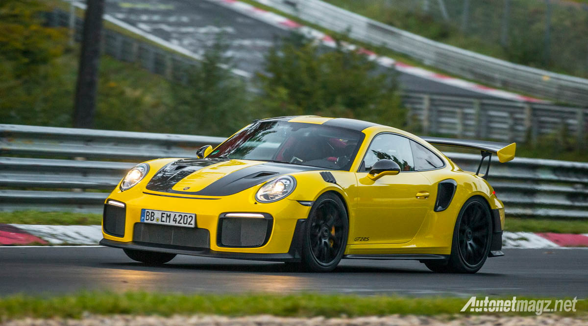 International, porsche 911 gt2 rs yellow: Lord of The Ring : Porsche 911 GT2 RS Catat Waktu 6 Menit 47 Detik!