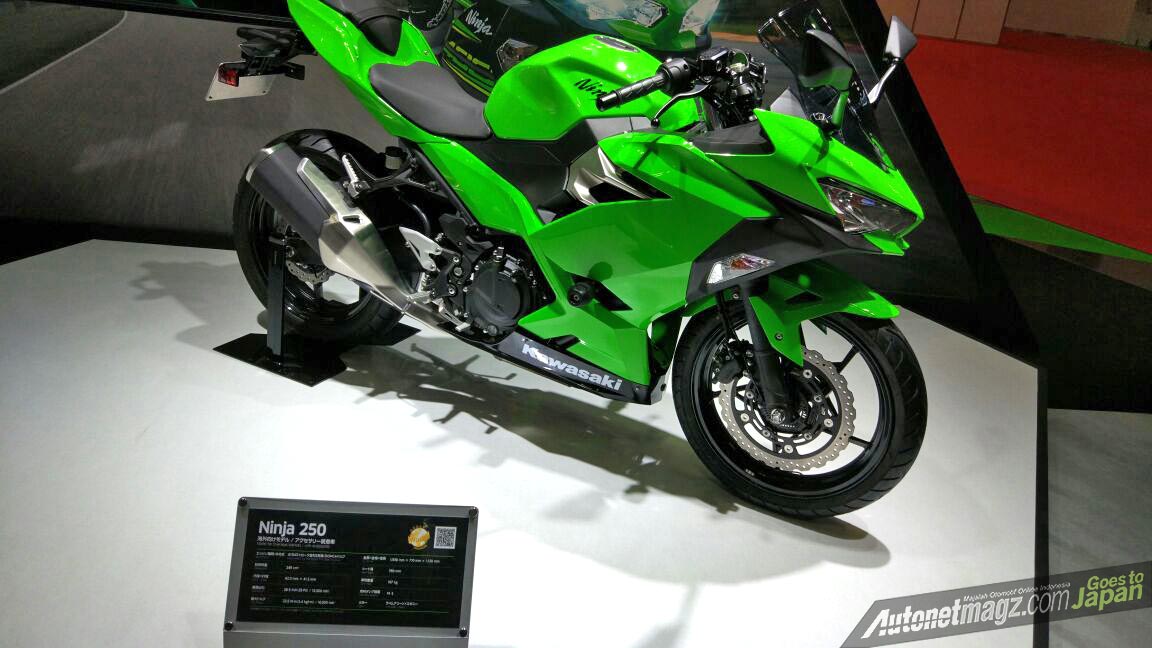 Berita, 2018-Kawasaki-Ninja-250-at-Tokyo-Motor-Show: Tokyo Motor Show 2017 : Kawasaki Ninja 250 2018 Terungkap, Tenaga 39 PS