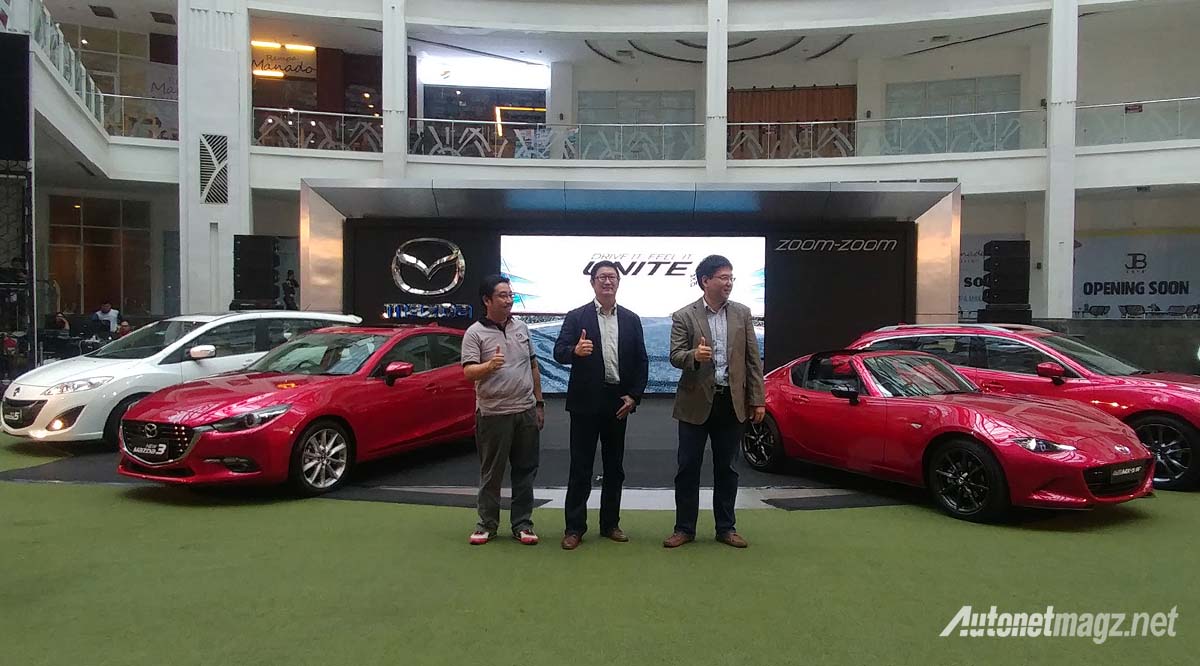Mazda, 4 mobil baru mazda indonesia eurokars motor mazda mx5 mazda 5 mazda 3 mazda 6 wagon: Mazda Indonesia Resmikan Kehadiran 4 Mobil Sekaligus