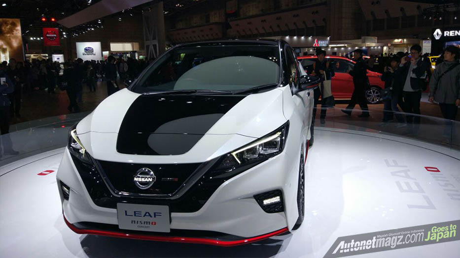 Berita, sisi depan Nissan Leaf Nismo: Tokyo Motor Show 2017 : Nissan Leaf Nismo Concept, Makin Sporty